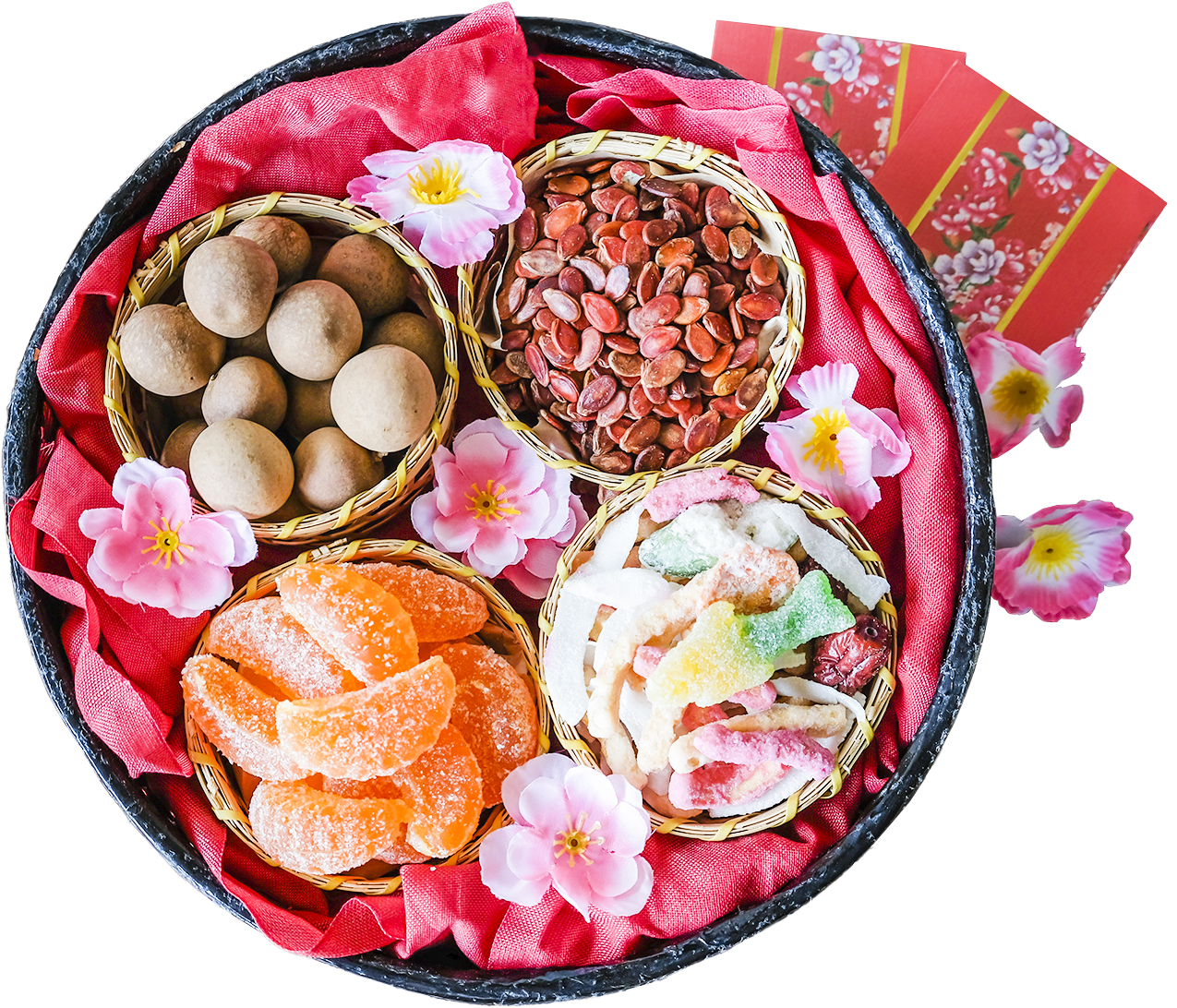 零食拼盘象征圆满