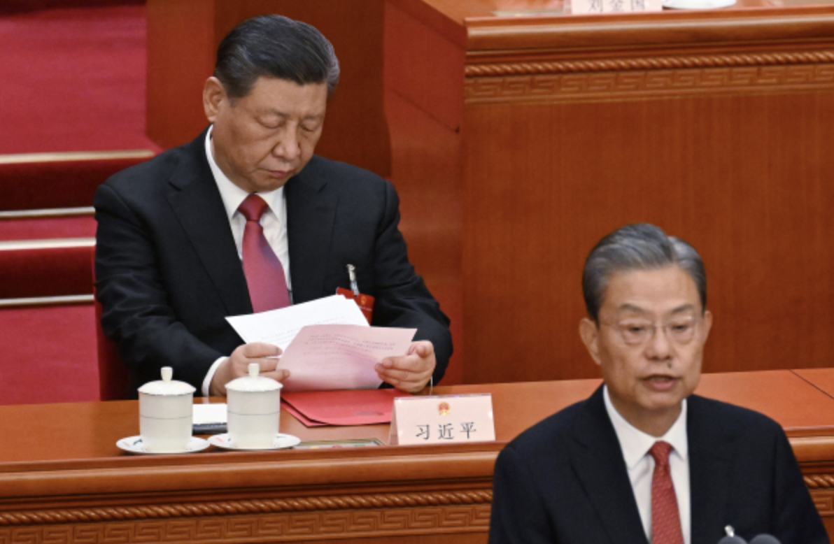 2024年3月11日，习近平在第十四届全国人民代表大会闭幕会议上审阅文件