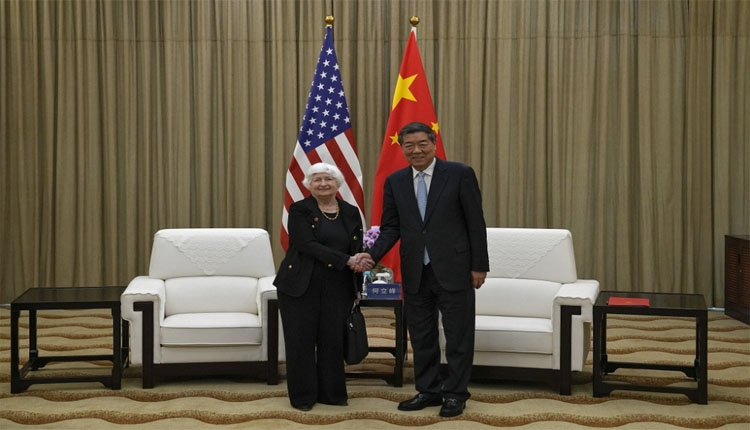 叶伦访华引发中国产能过剩的议题。（美联社）