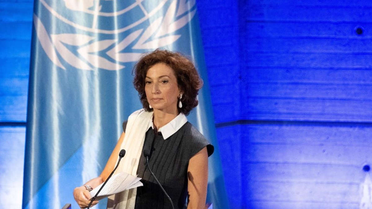 联合国教科文组织秘书长阿祖莱（Audrey Azoulay）
