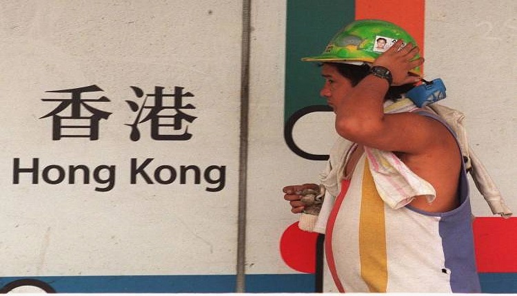 在香港建筑工地的尼泊尔劳工
