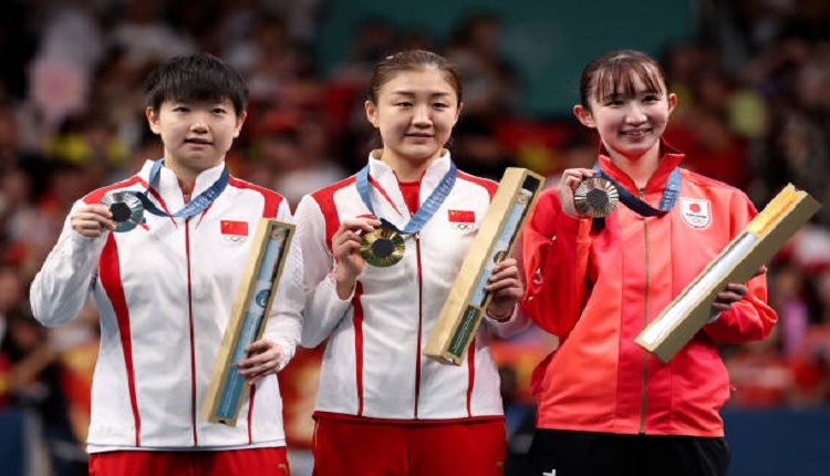 中国桌球女子选手陈梦8月3日在巴黎奥运夺下桌球女单决赛冠军