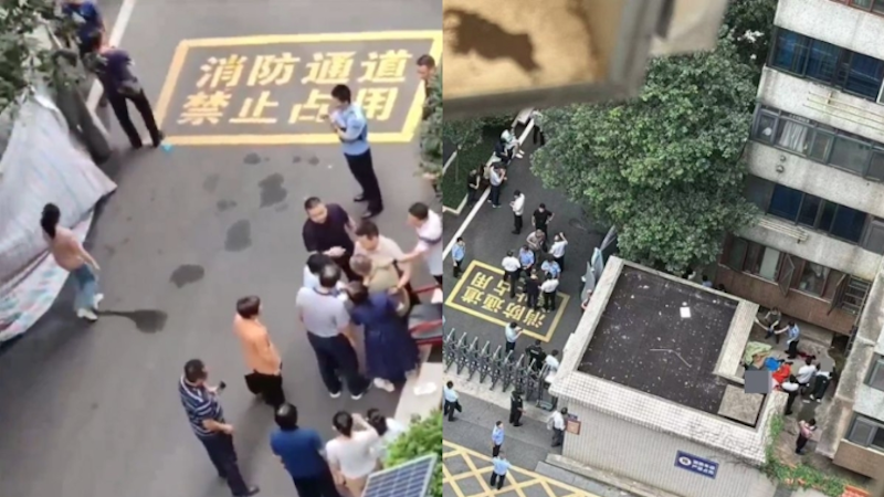 刘文杰坠楼现场