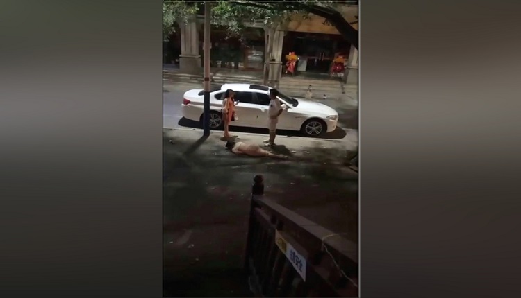 被掌摑可以 但愛車不能被「揍」 寶馬男連環拳揍女至倒地